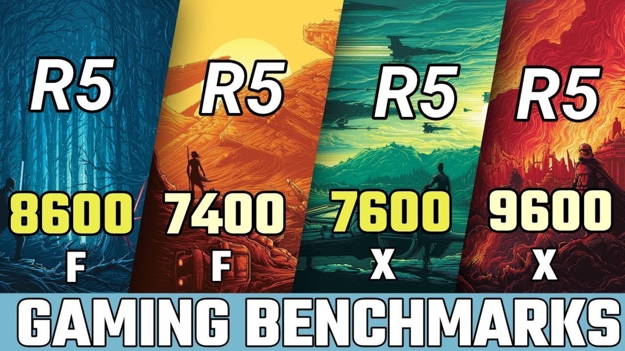 R5 8400F VS R5 7400F VS R5 7600F VS R5 9600X VS R5 7600 VS 7600X  1080P GAMING BENCHMARKS+ RTX 5090 