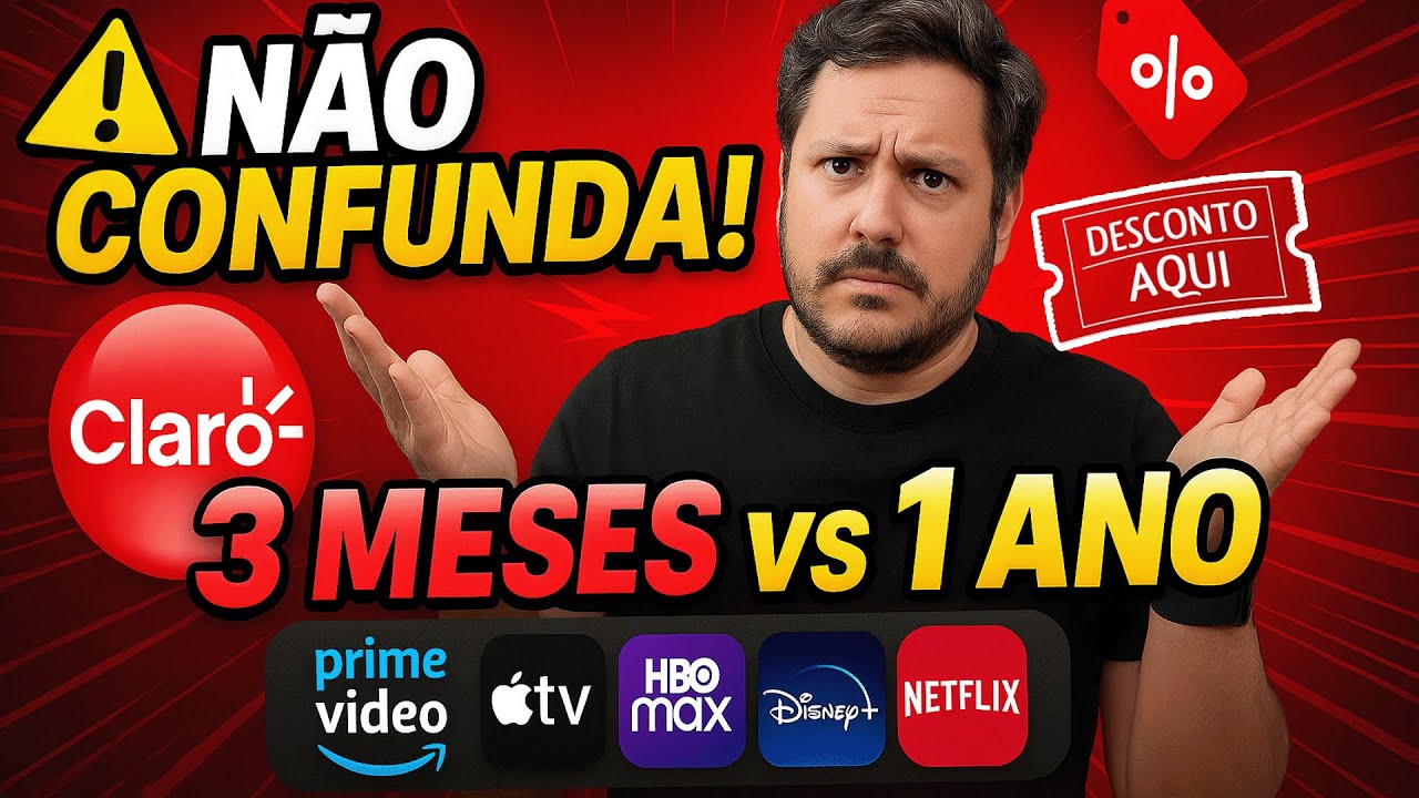 CLARO tv+: O ERRO que faz voc&ecirc; perder o desconto de 1 ANO em Netflix, Disney+ e HBO (e pagar R$ 110)