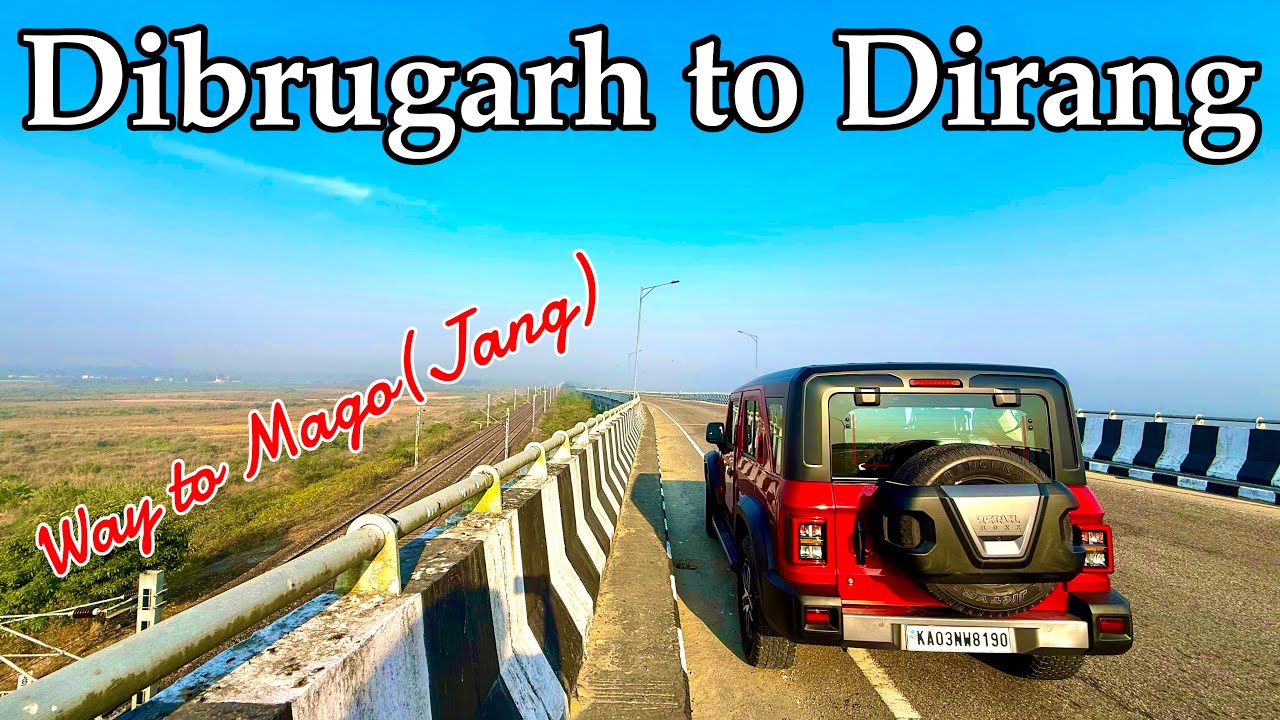 Arunachal EP02: Dibrugarh to Dirang | Nameri National Park | Bogibeel Bridge Drone | Roving Couple