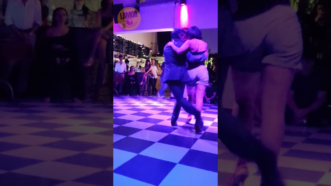 Sofía Saborido y Guillermo el Peque Barrionuevo en la Mordidita Tango