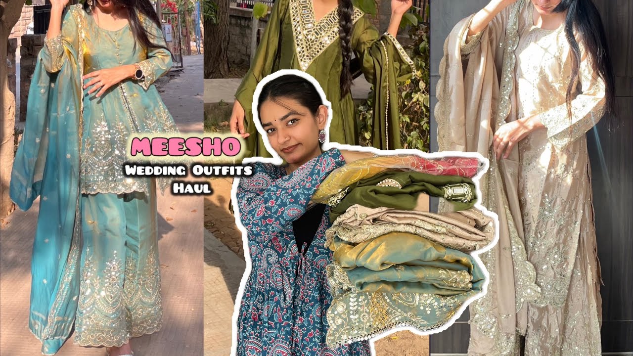 MEESHO WEDDING & FESTIVE OUTFIT HAUL✨🪷|| ANURANJANI RATHORE 