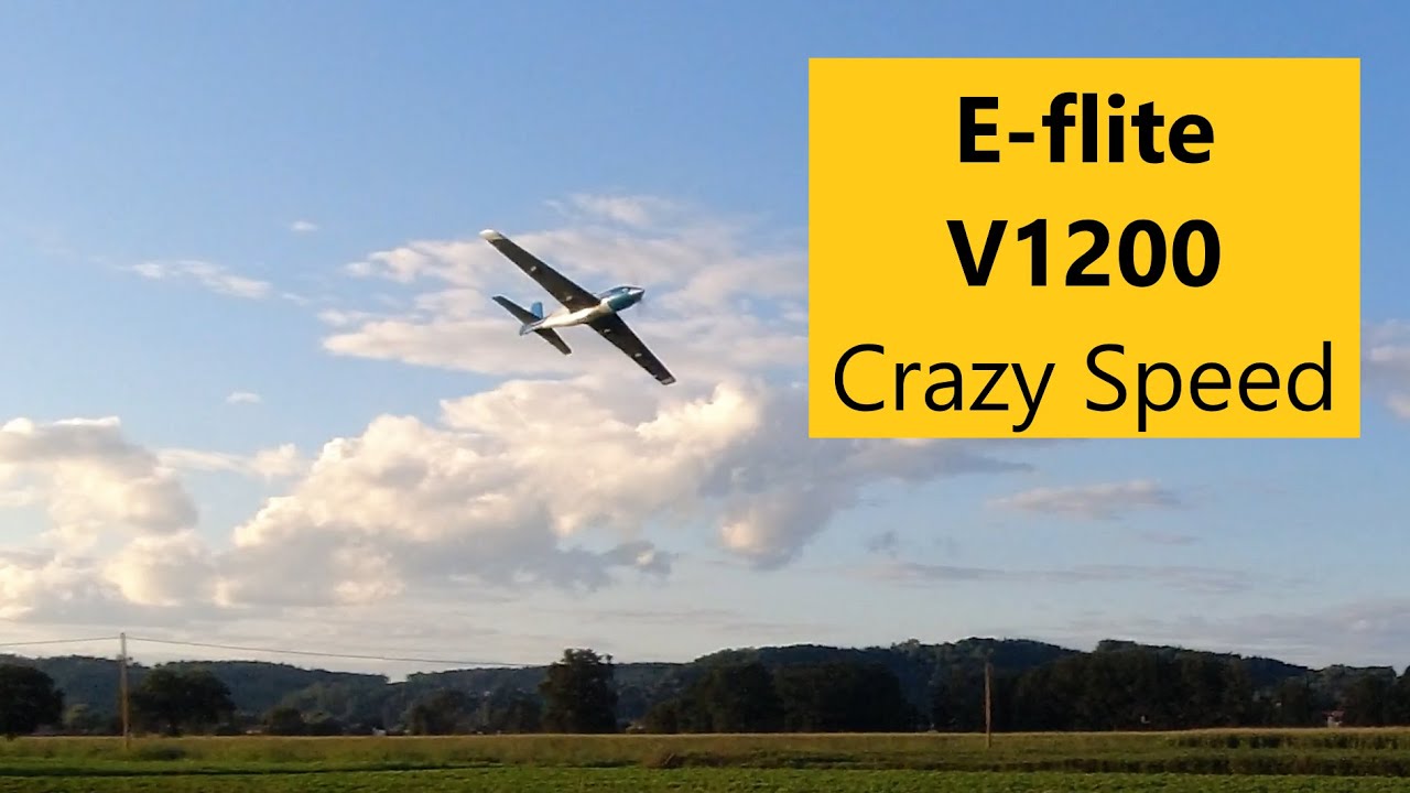 E-flite V1200 - Racing, speeding and light aerobatics