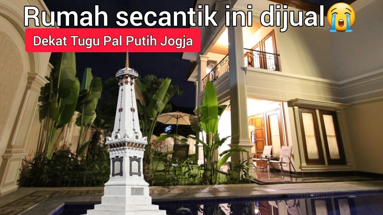 RUMAH/VILLA DIJUAL | DEKAT TUGU PAL PUTIH,  STASIUN TUGU JOGJA, MALIOBORO  PUSAT KOTA YOGYAKARTA