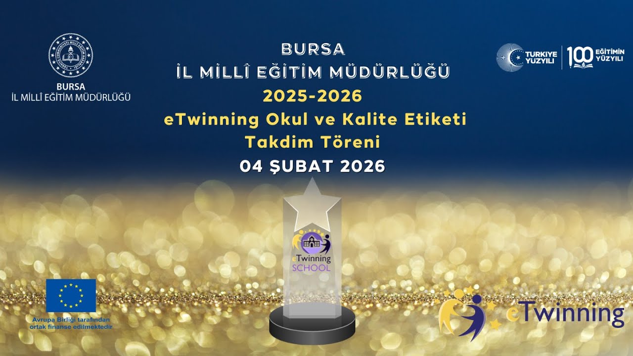 eTwinning  Bursa 2025-2026 Ödül Töreni