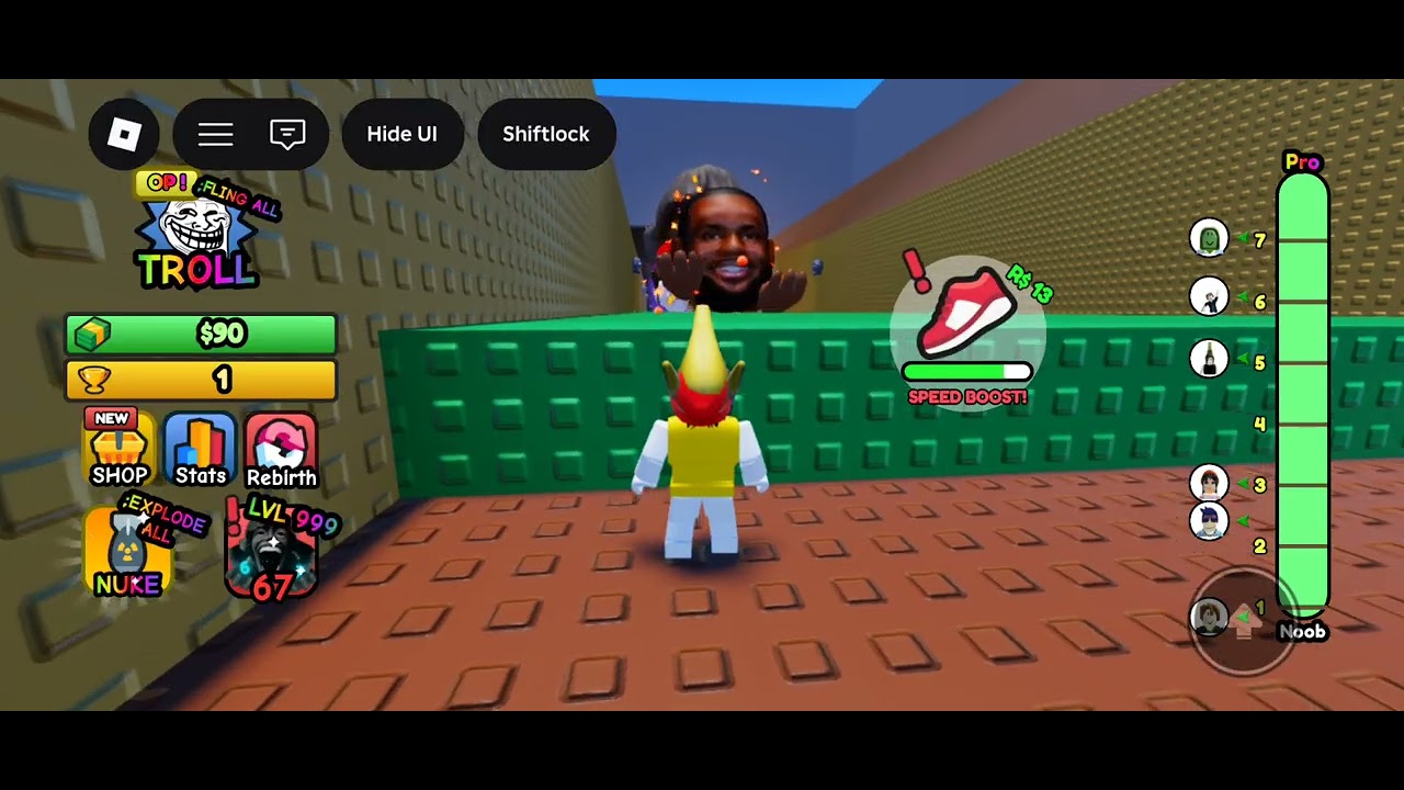 Playing Roblox escape the 67