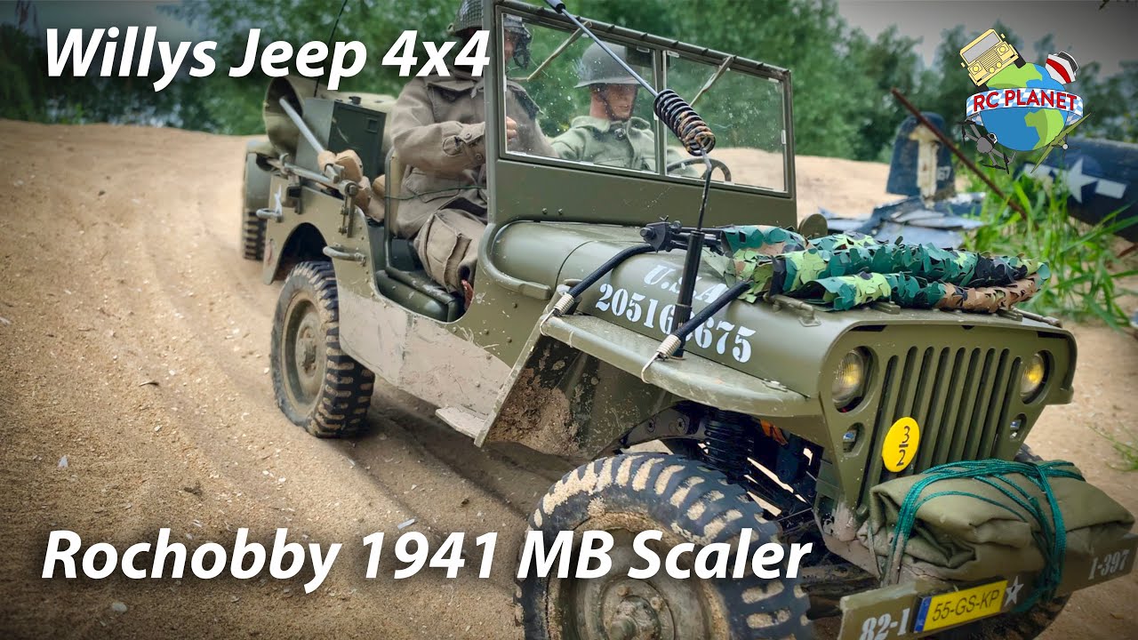 Willys Jeep 4x4 - Rochobby 1941 MB Scaler @ rcplanet.nl