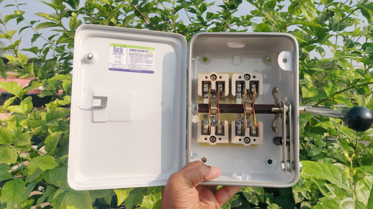 Generator/Inverter ke liye 2 Pole Changeover Wiring | Hindi Guide