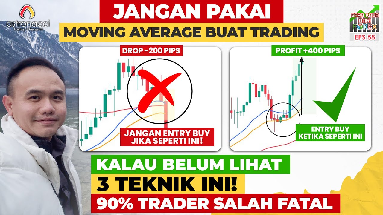 CARA PAKAI INDIKATOR MOVING AVERAGE | 90% TRADER SALAH FATAL