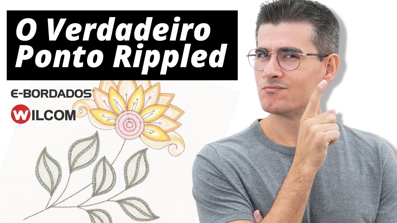 O Verdadeiro Ponto Rippled | E-Bordados