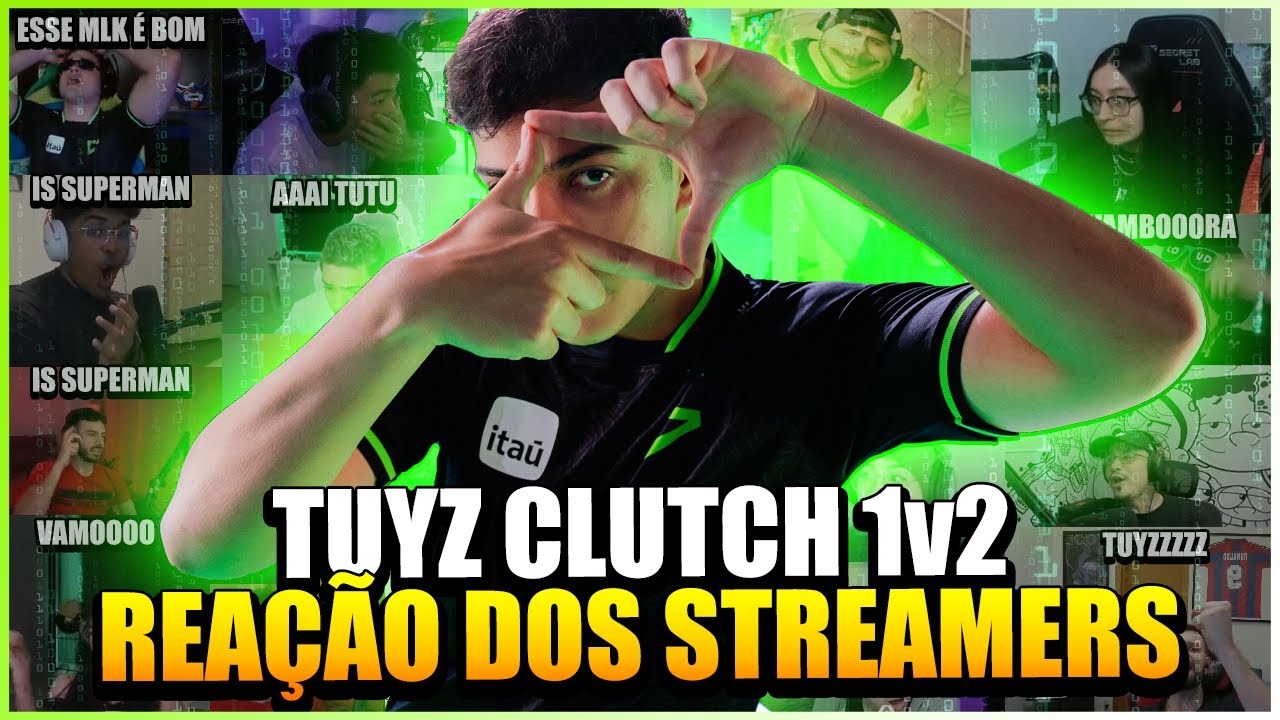 TUYZ É O SUPERMAN ? GRINGOS APONTAM TUYZ COMO SUPERMAN of CLUTCH PÓS ESSE 1v2 ! REAÇÃO DOS STREAMERS