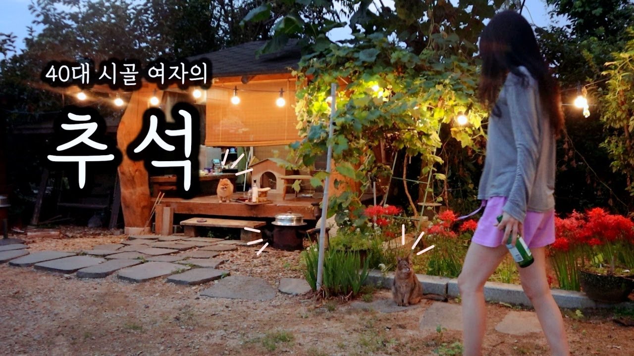 40대 시골 여자의 추석ㅣ명절 나물밥과 전찌개 혼술ㅣ아부지와 둘이 명절 음식 장만하면서 소주 한 잔