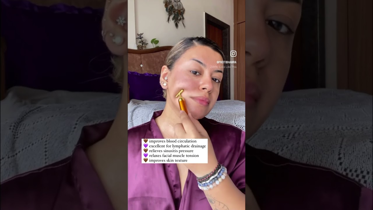 Benefits of Vibrating Face Massage 😍 Facial Lymphatic Drainage Tips