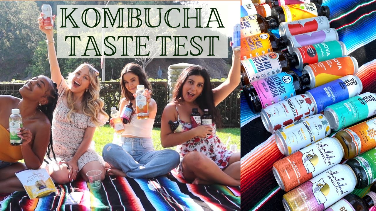 MASSIVE KOMBUCHA TASTE TEST (10 Brands, 22 Flavors)