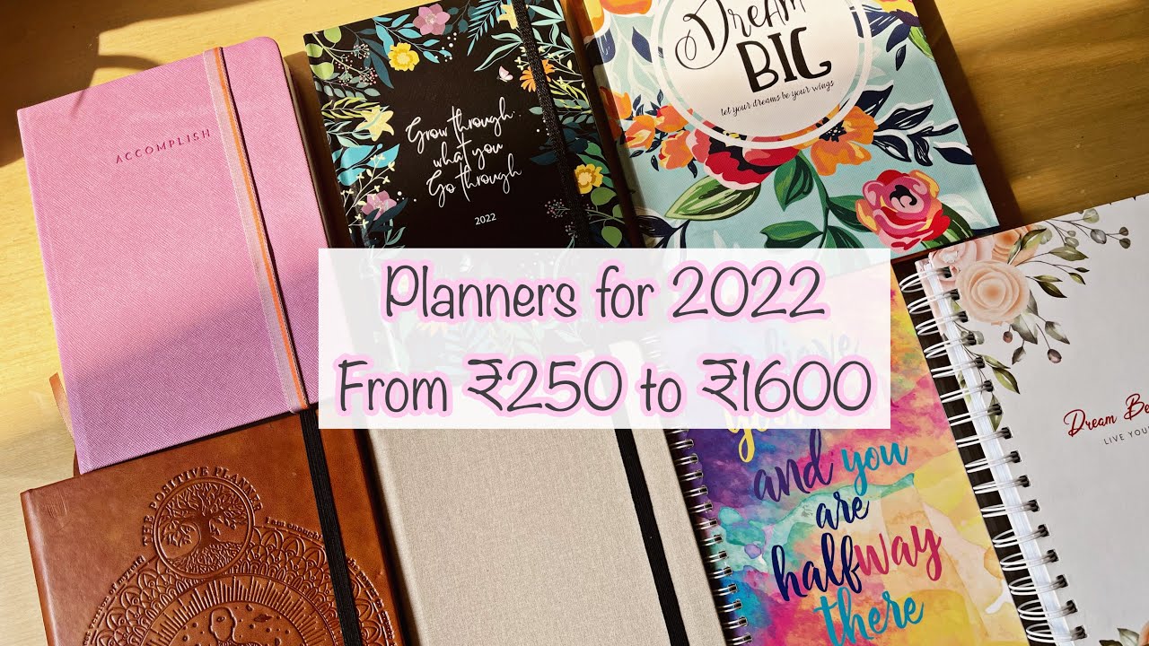 2022 Planners from ₹250 to ₹1600 / comparison and review// himanishah