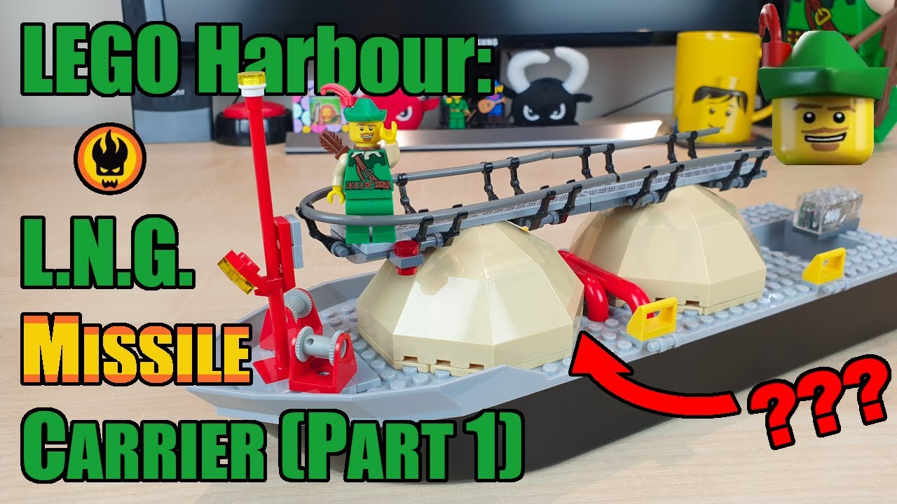 LEGO Harbour — СПГ/ракетоносец MOC, часть 1 🚢🚀🏹
