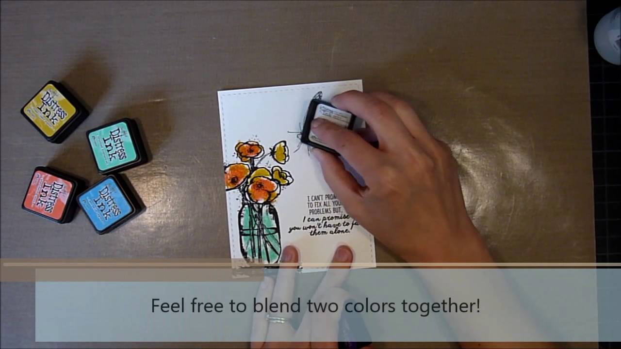 Unity Stamp Co Quick Tip - Direct Application Distress Ink Watercolor