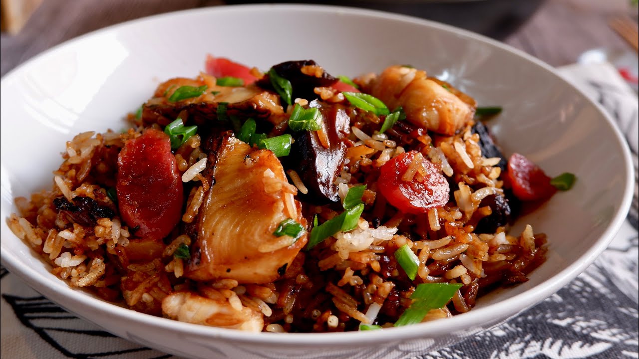 Claypot Rice So Good, Even Non-Fish Lovers Will Love! Chinese Fish & Mushroom Rice 砂锅鱼肉香菇饭