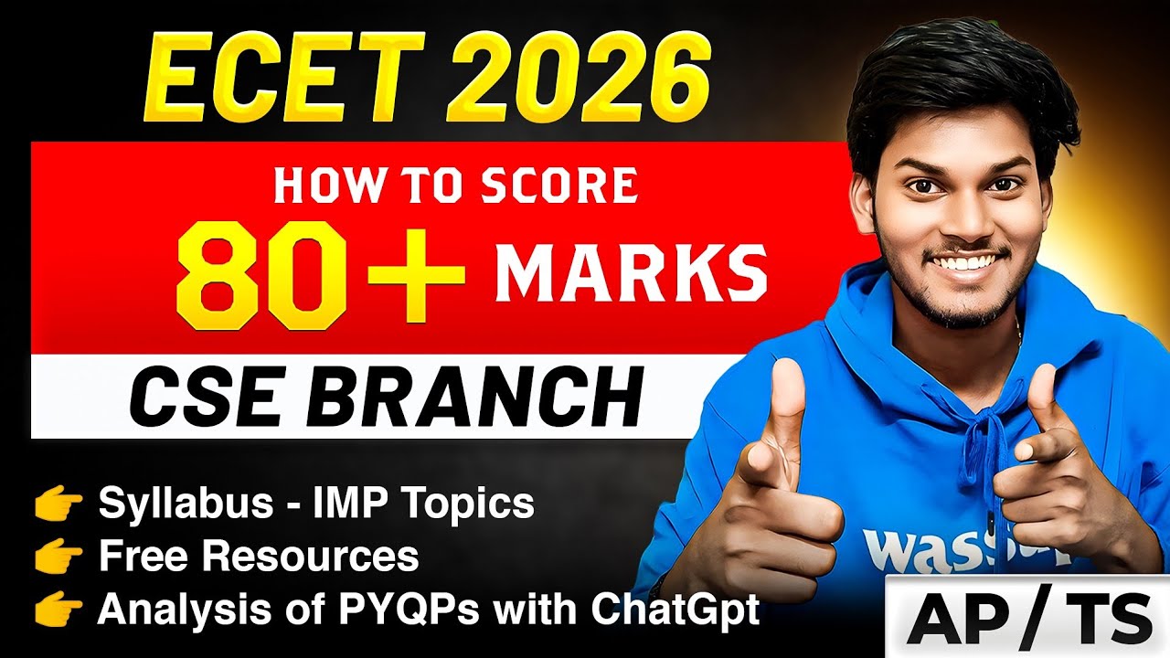 🚨ECET CSE lo 80+ Marks ela score cheyali ? | Preparation Roadmap📈 | @apecet2026 