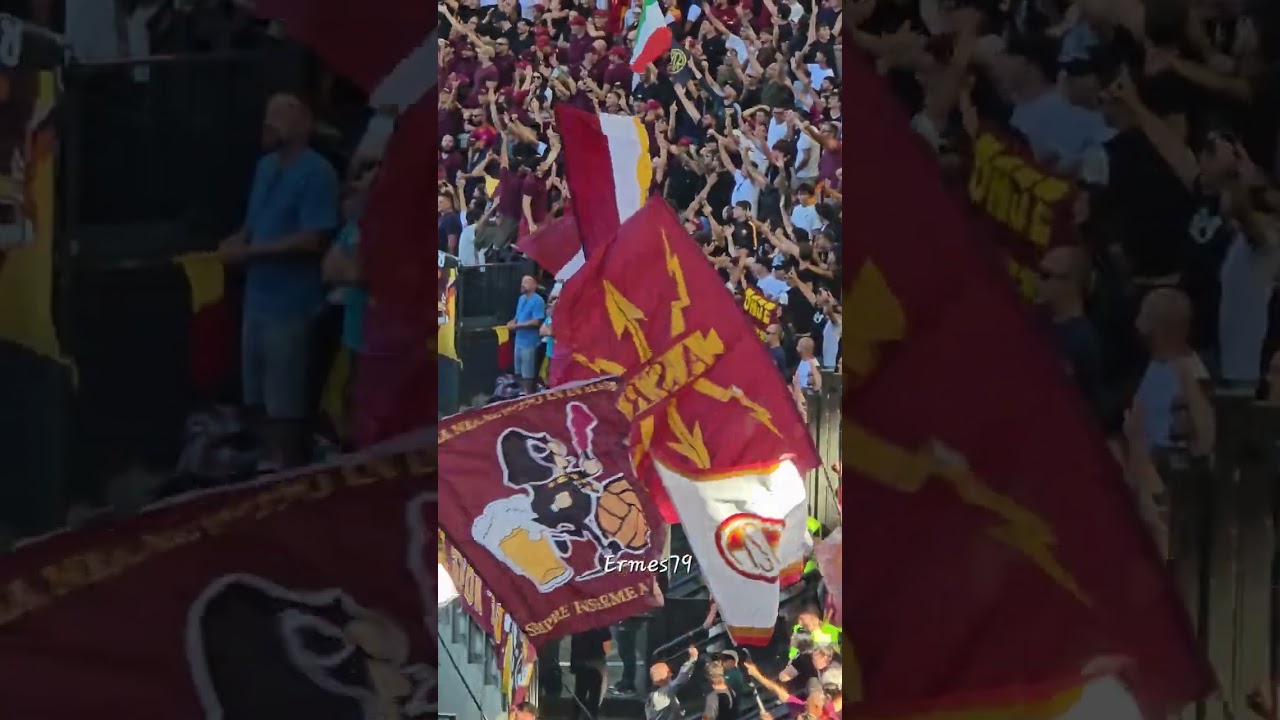 Roma Verona 2-0 Finale partita e Curva Sud