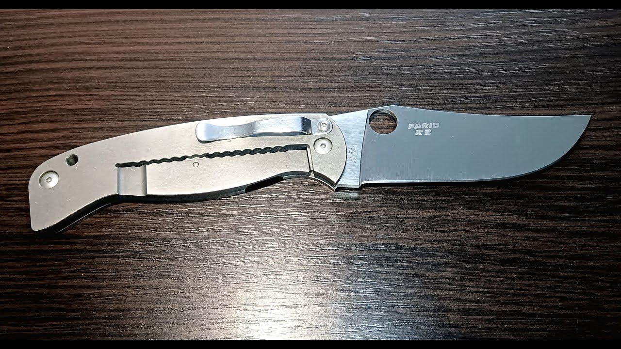 Spyderco K2 Farid Mehr - потужний та незламний. Міський титановий боуі.