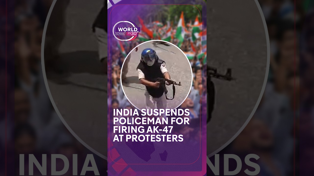 India suspends policeman for firing AK-47 at &lsquo;cockroach&rsquo; protesters #India #AK47 #Protest #Cockroach