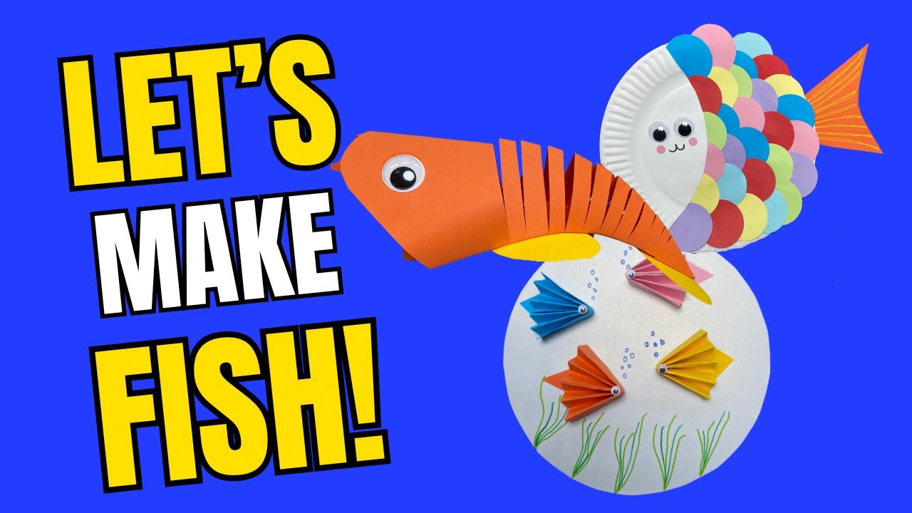 Crafts For Kids ~ How To Make Cute & Easy Fish Crafts
