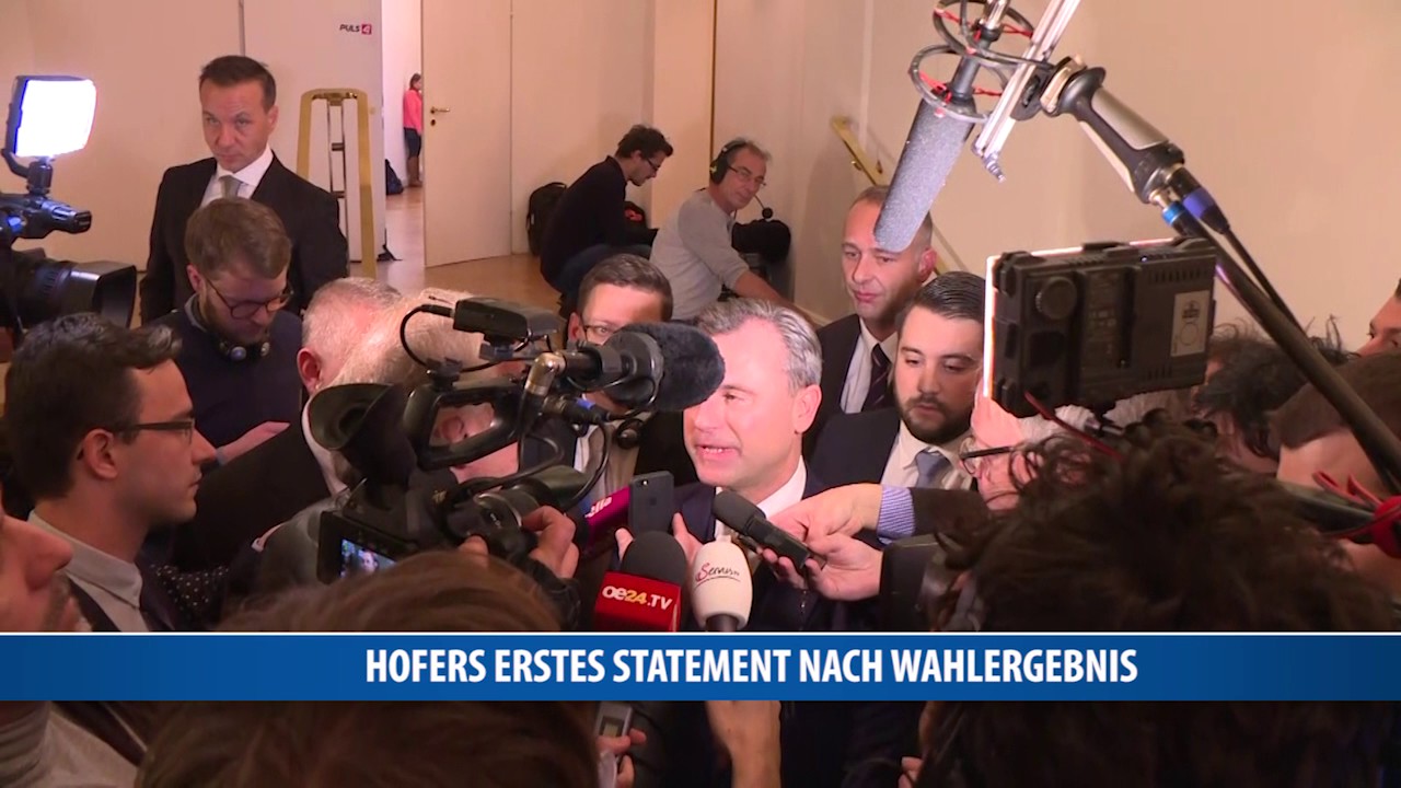 Erstes Statement von Norbert Hofer nach der Wahl