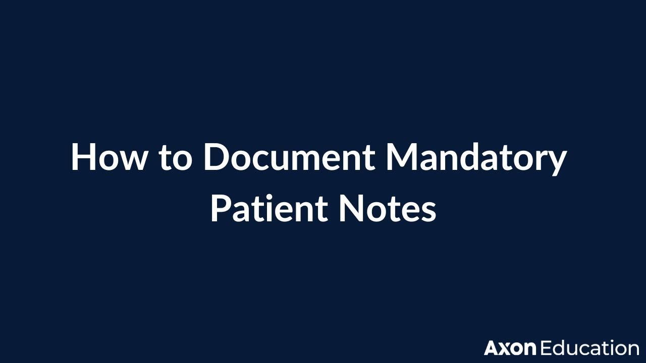 Clinical Portal- Document Mandatory Patient Notes