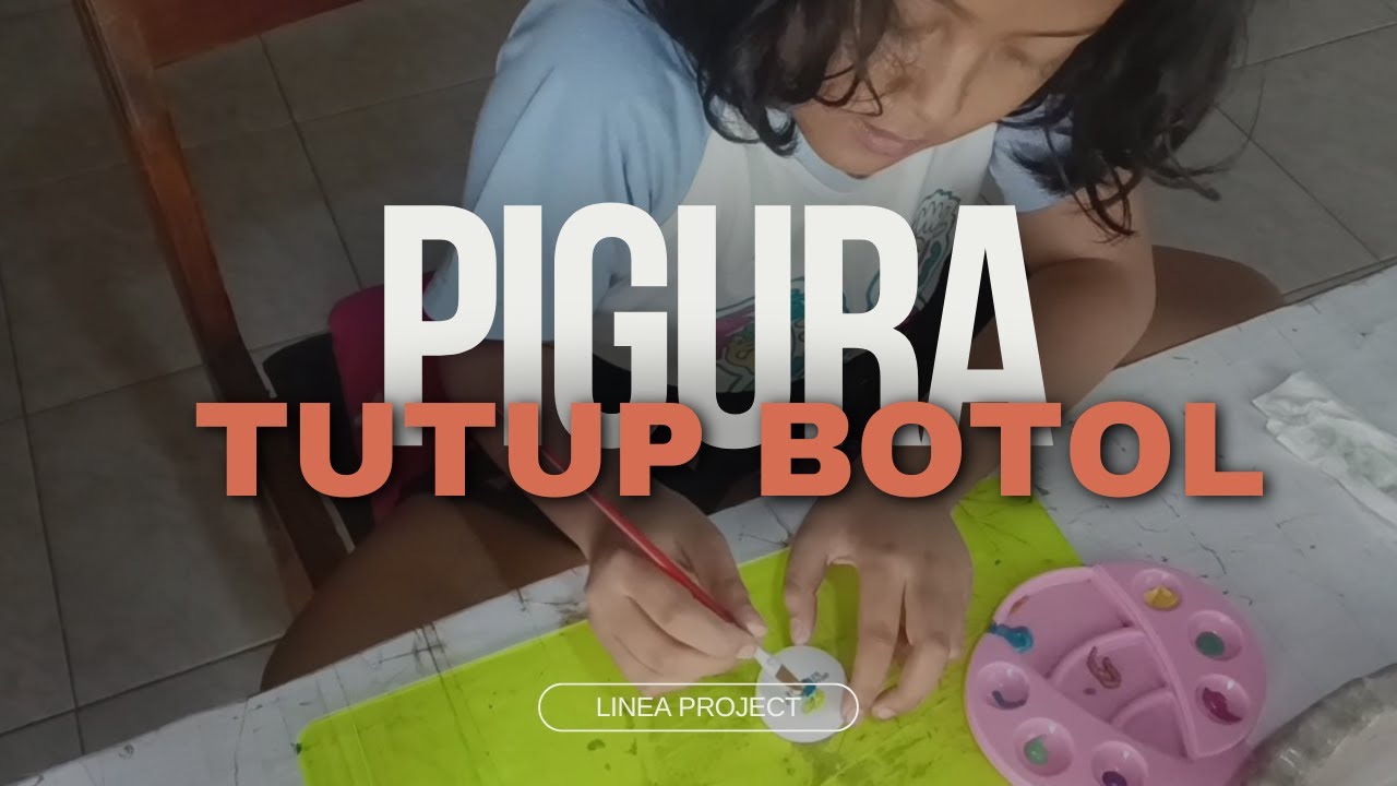 How to make frame from cardboard//Membuat pigura dari kardus dan tutup botol