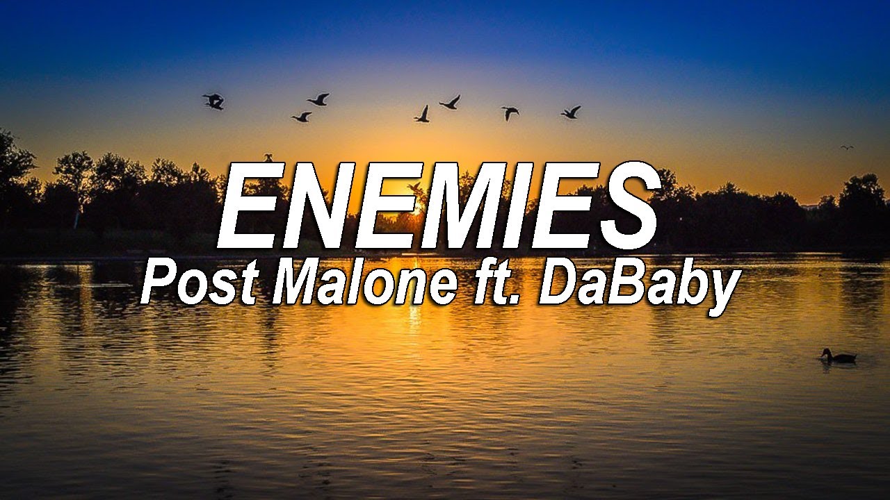 Post Malone ft. DaBaby - Enemies (Lyrics) | @pinkskylyrics