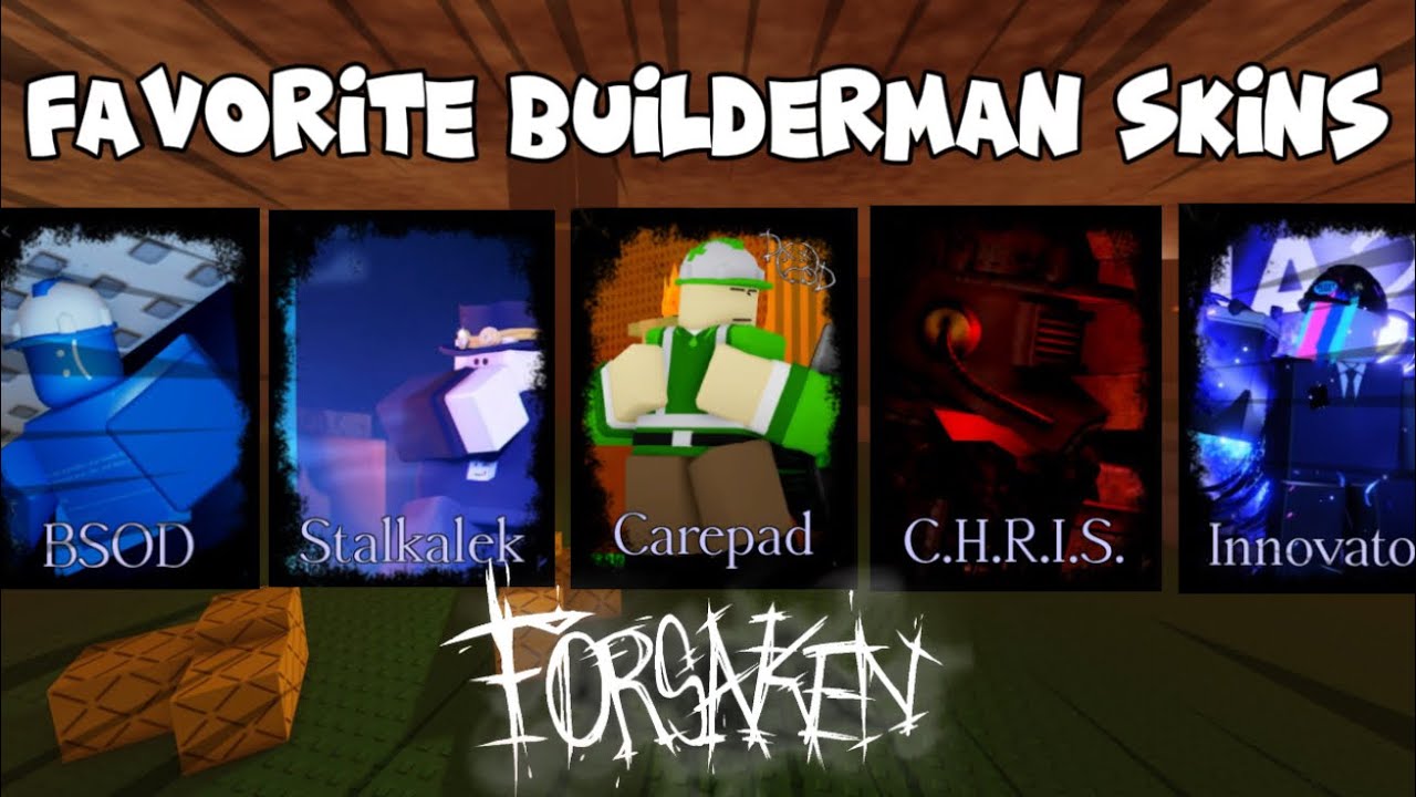 WINNING With My FAVORITE Builderman Skins (Roblox Forsaken)