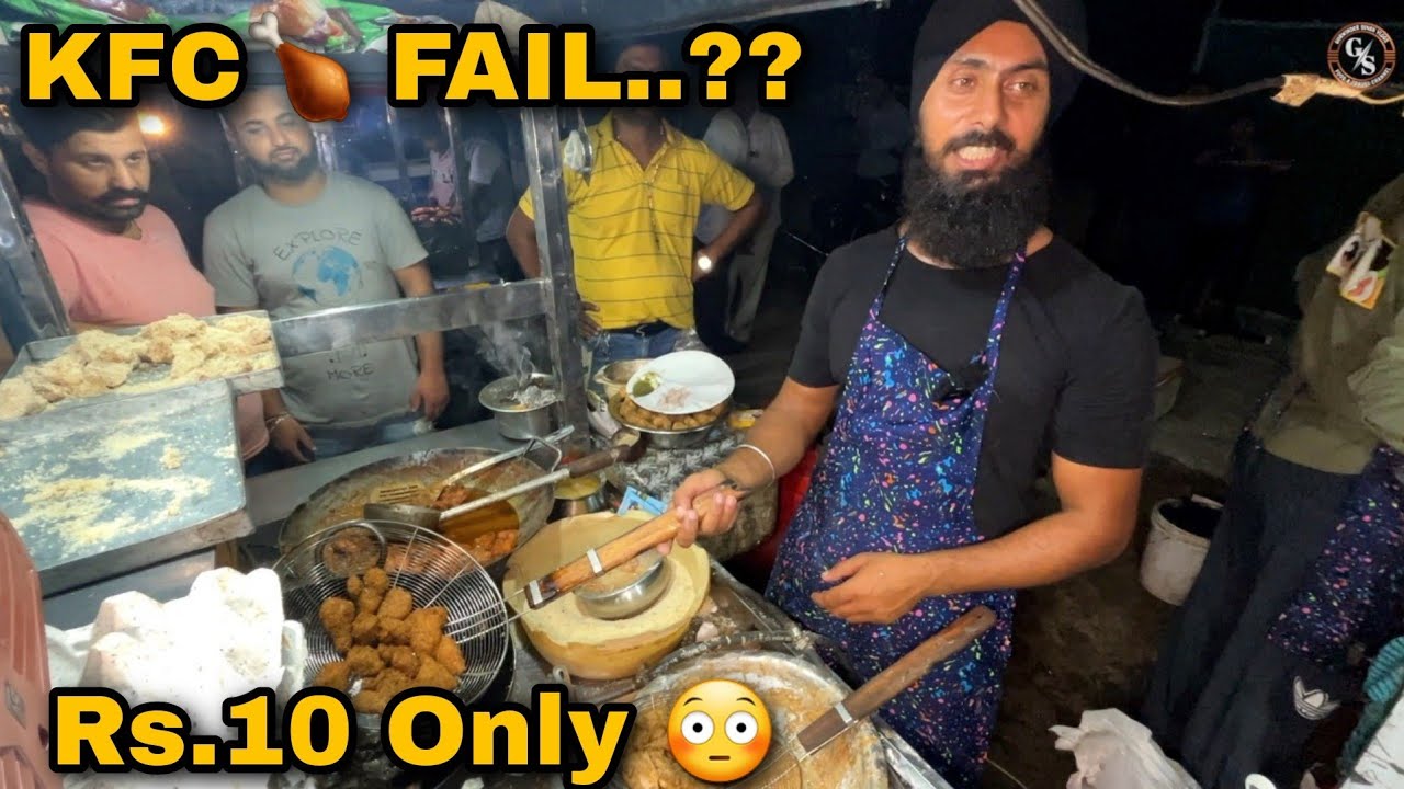 Rs.10 Only 😳 Sardar ji selling Ultimate chicken