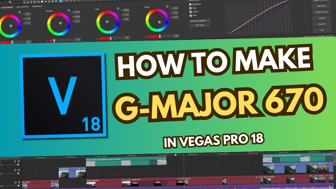 How To Make G-Major 670 l Vegas Pro 18