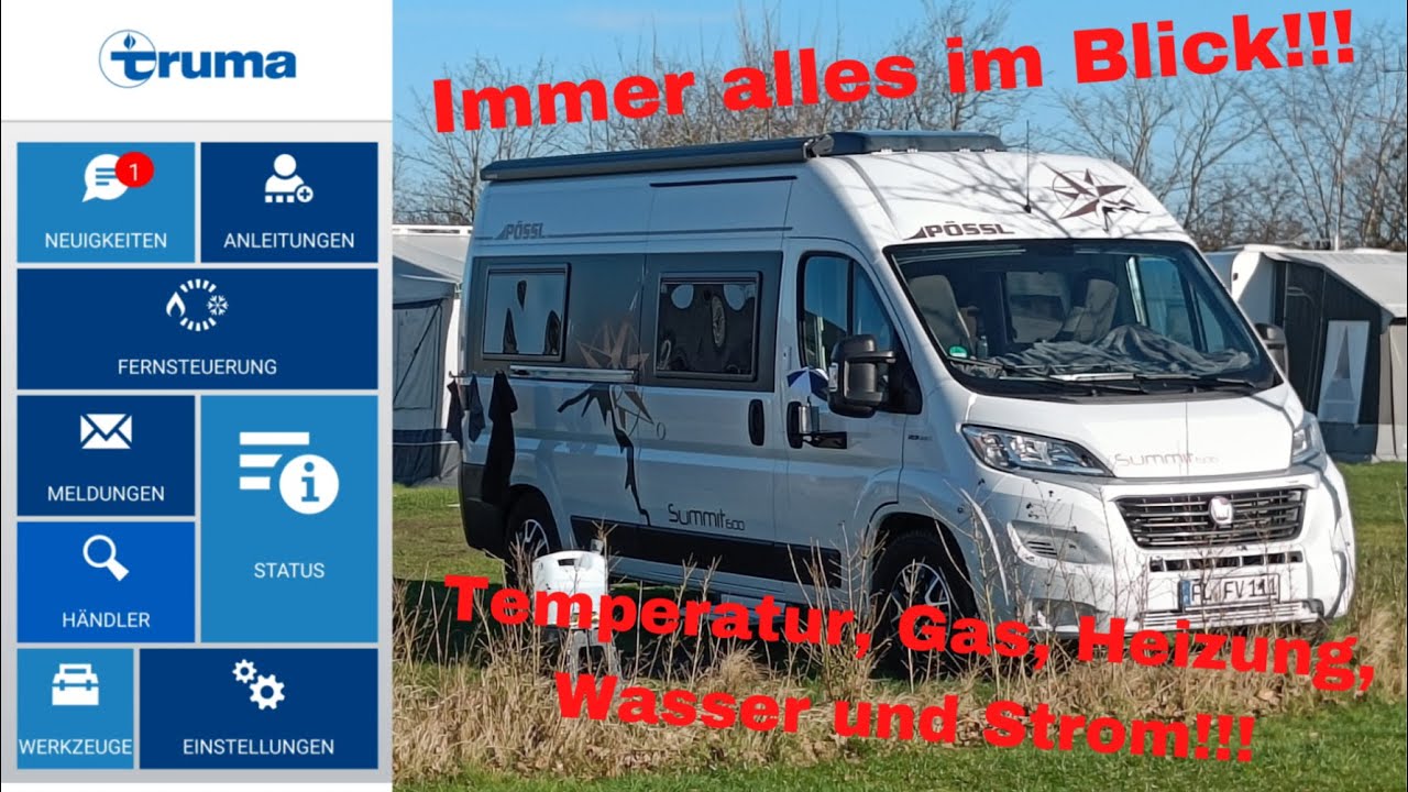 Anwendung der App für Truma INet Box und Truma Level Control mit Duo Control CS im Wohnmobil Erklärt
