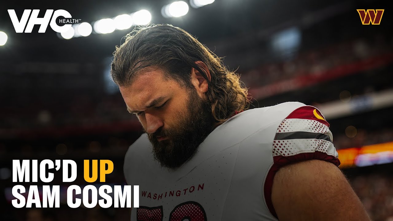 Having Fun Out Here | Sam Cosmi Mic&rsquo;d Up vs. the Arizona Cardinals | Washington Commanders