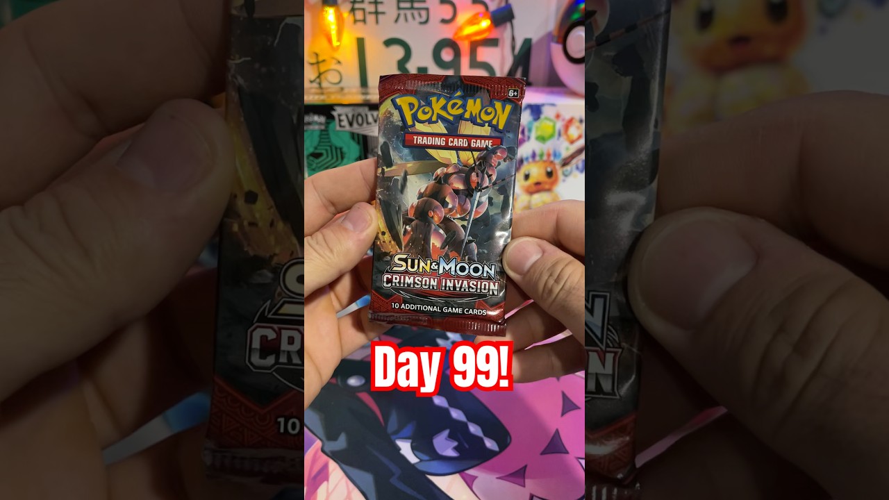 Day 99/365! Opening Sun & Moon Crimson Invasion #pokemoncards #tcg #mirorB
