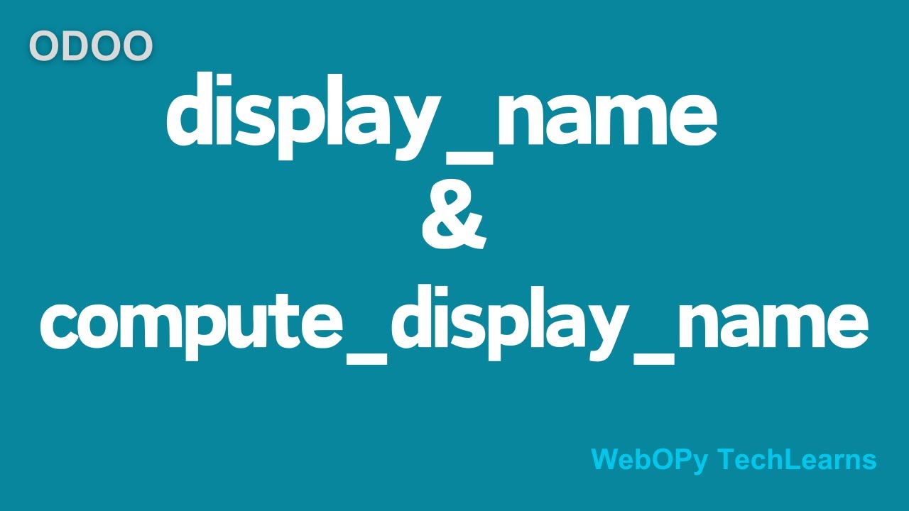 display_name in Odoo 18