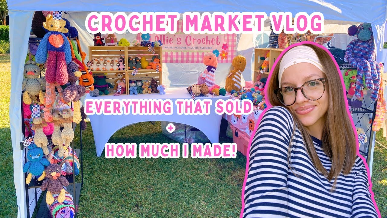 ВИДЕОБЛОГ О РЫНКЕ ВЯЗАНИЯ КРЮЧКОМ!! Моя установка и сколько $$$ я заработала!!!