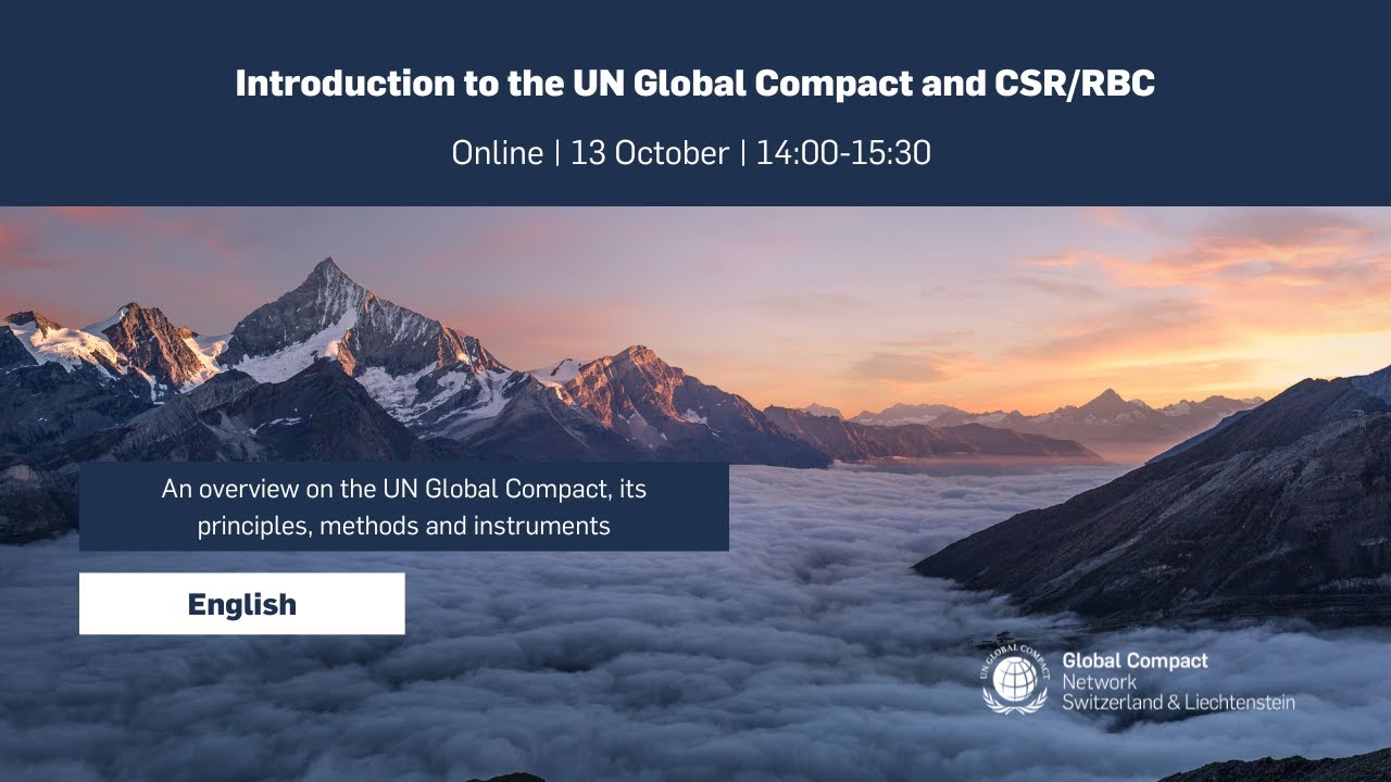 Introduction to the UN Global Compact and CSR/RBC (English)