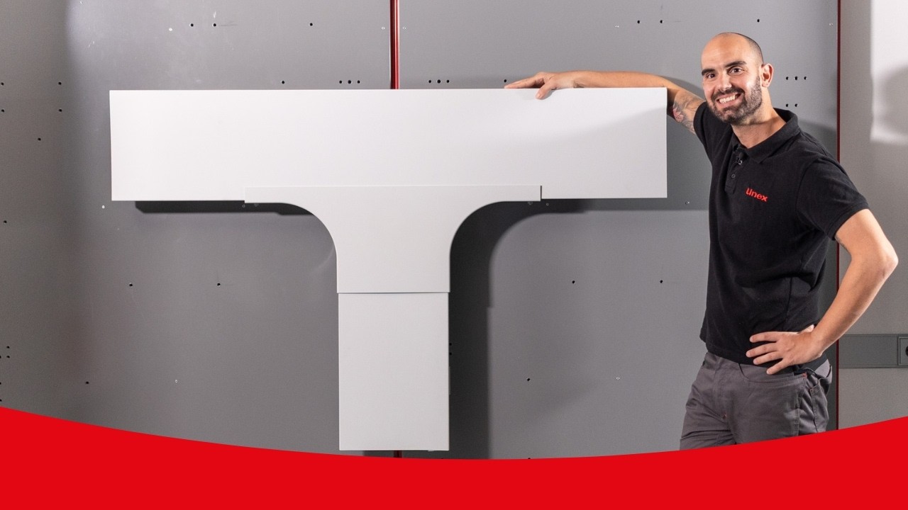 Montaje Derivación T a pared ∣ Semi tee wall mounting