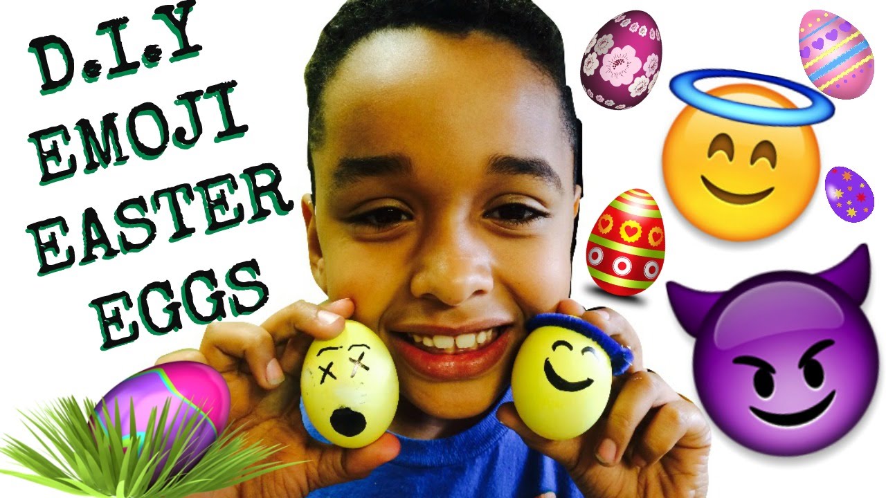 DIY EMOJI EASTER EGGS!!! 🐰😈