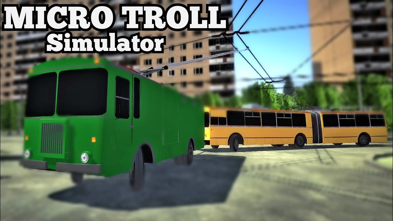 КГТ-1 Буксирует сломавшийся троллейбус ЗиУ Micro Trolleybus Simulator