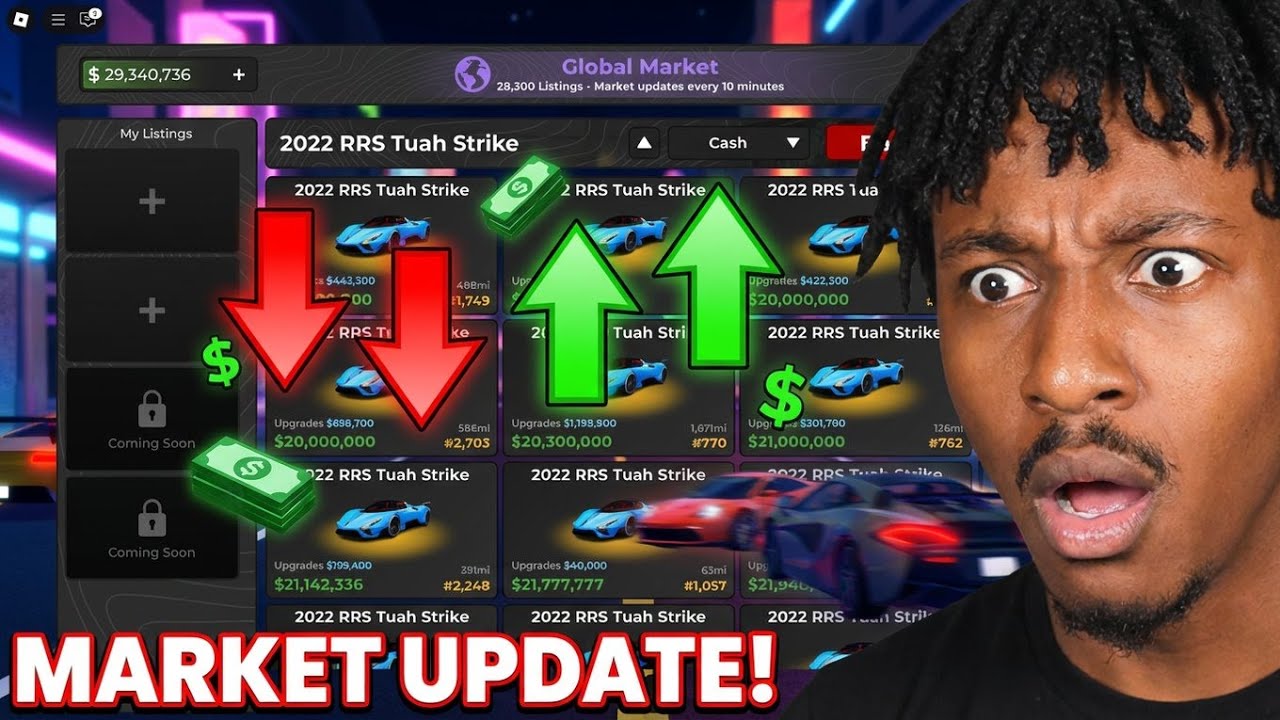 NEW GLOBAL MARKET IN ROBLOX MIDNIGHT CHASERS