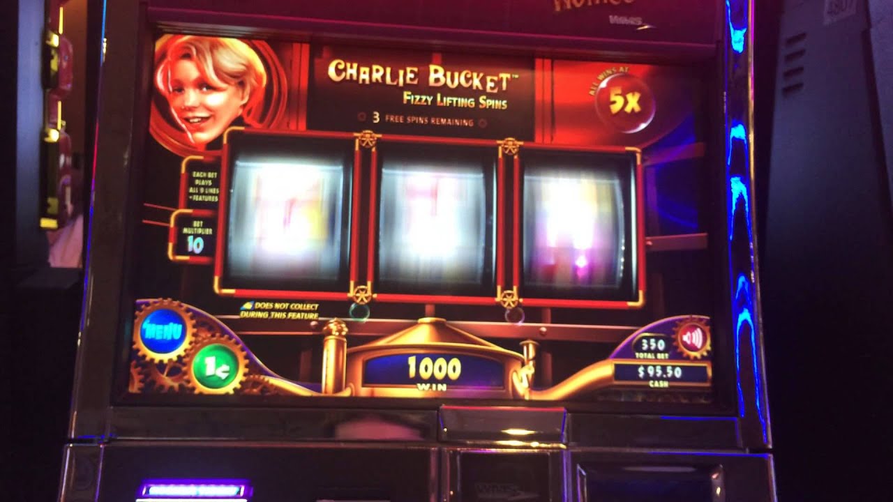 Willy Wonka Slot Machine Bonus - Charlie Fizzy Lifting Spins