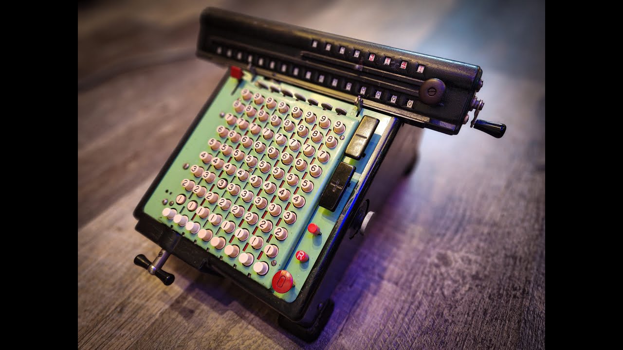 Monroe LA5-160 mechanical Calculator Restoration - Cleaned up