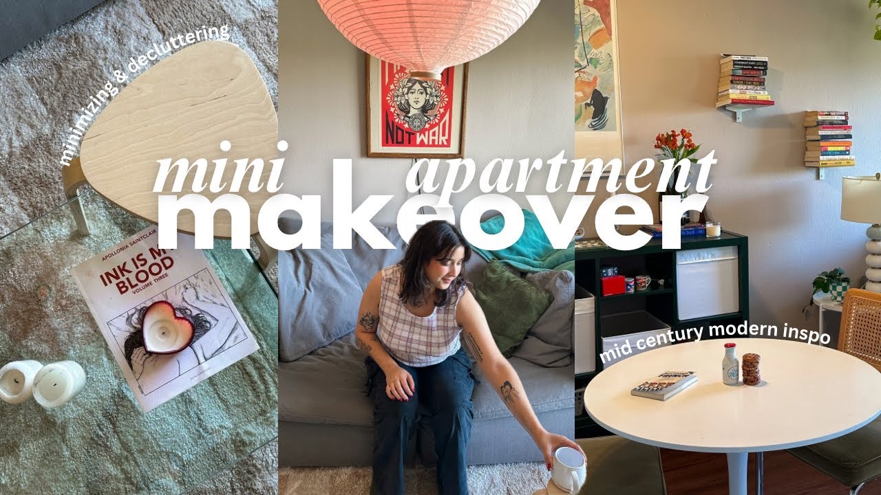realistic apartment makeover (decluttering, minimizing and creating an intentional space) *2024* ep1