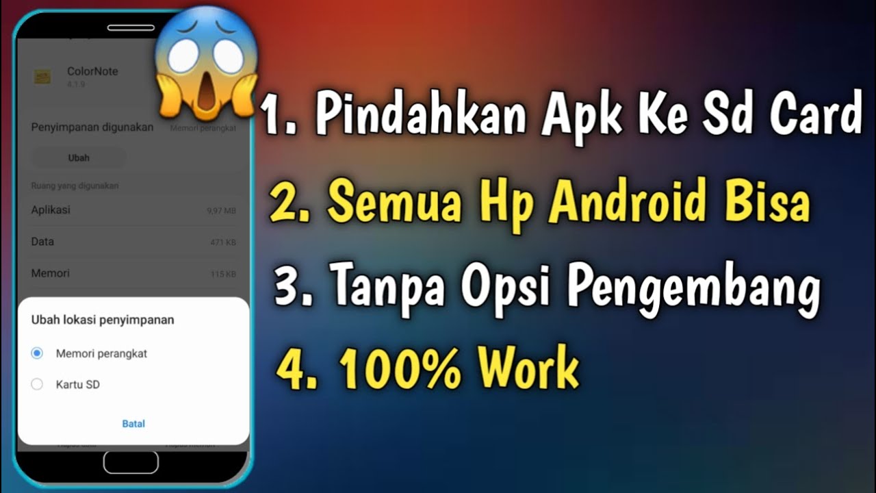 Cara Memindahkan Aplikasi Ke Kartu Sd Berlaku Di Semua Hp Android