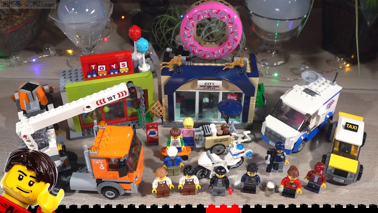 Build ⏩ LEGO City Donut Shop Opening 60233 time lapse