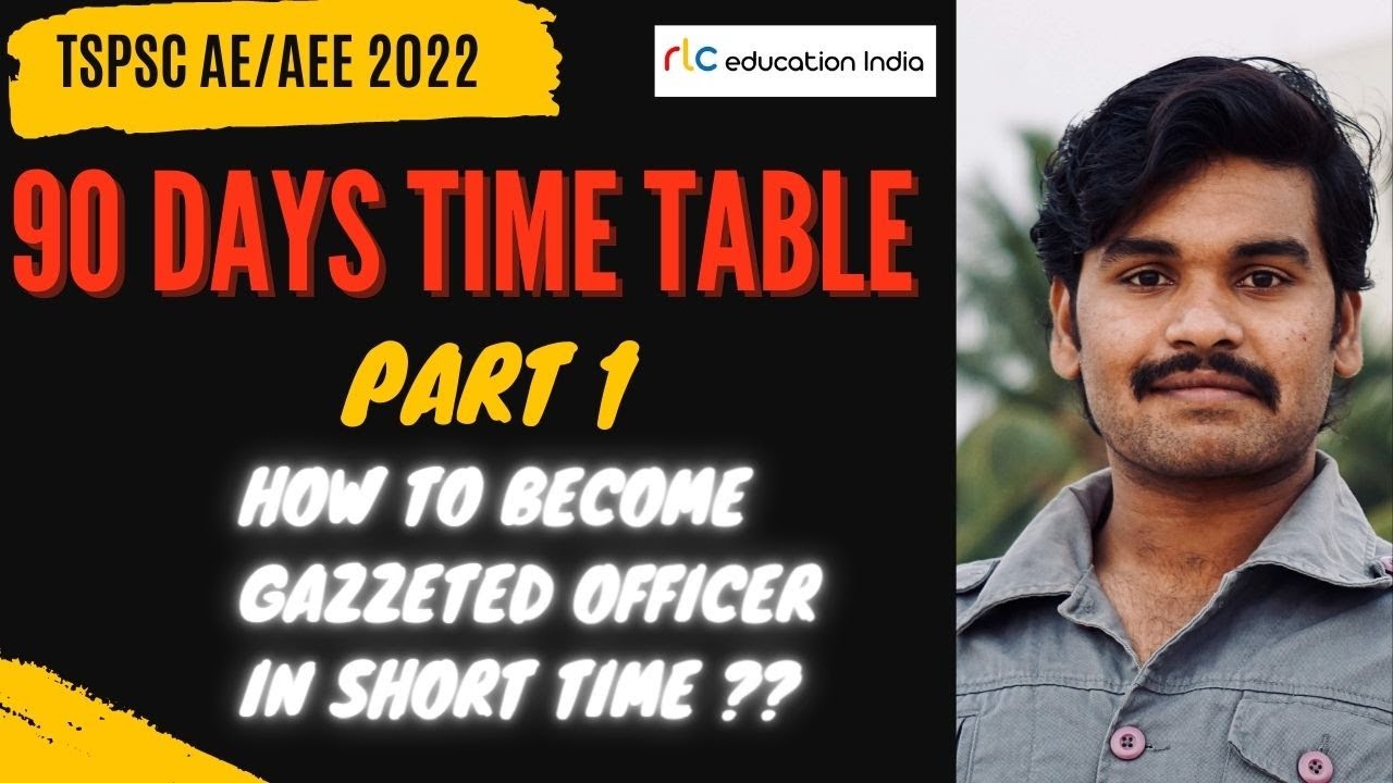 🔥90 Days Timetable to Crack TSPSC AE AEE Electrical