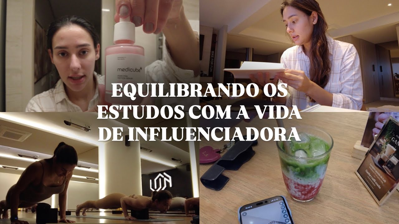 Um dia na rotina estudando pra residencia médica e + vida de influenciadora